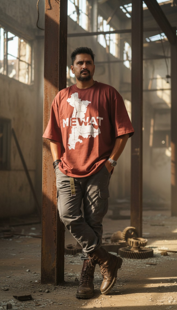 Mewat Map Over Size T-shirt